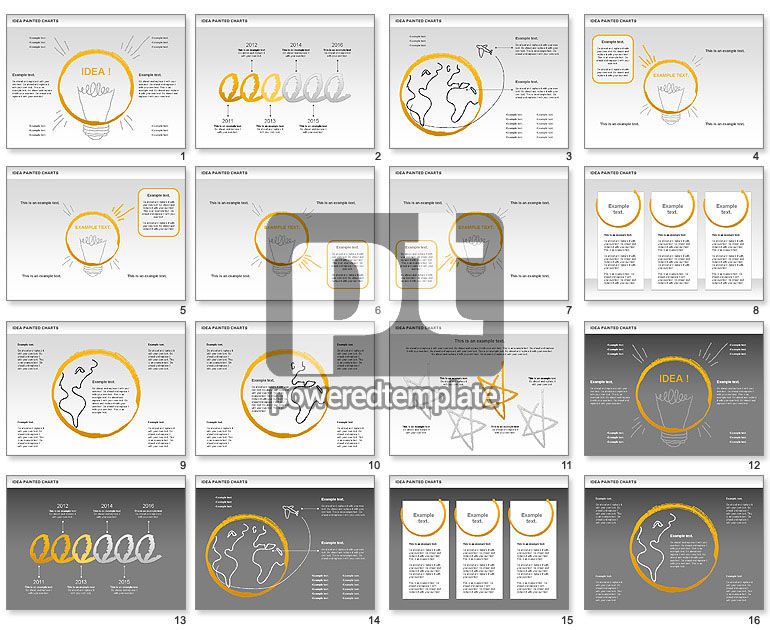 Idee gemaltes Diagramm