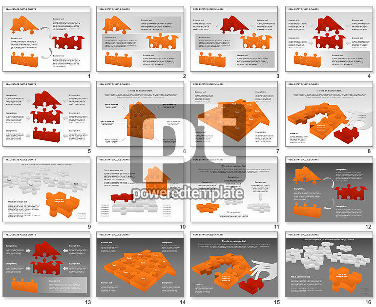 Immobilien-Puzzle-Charts