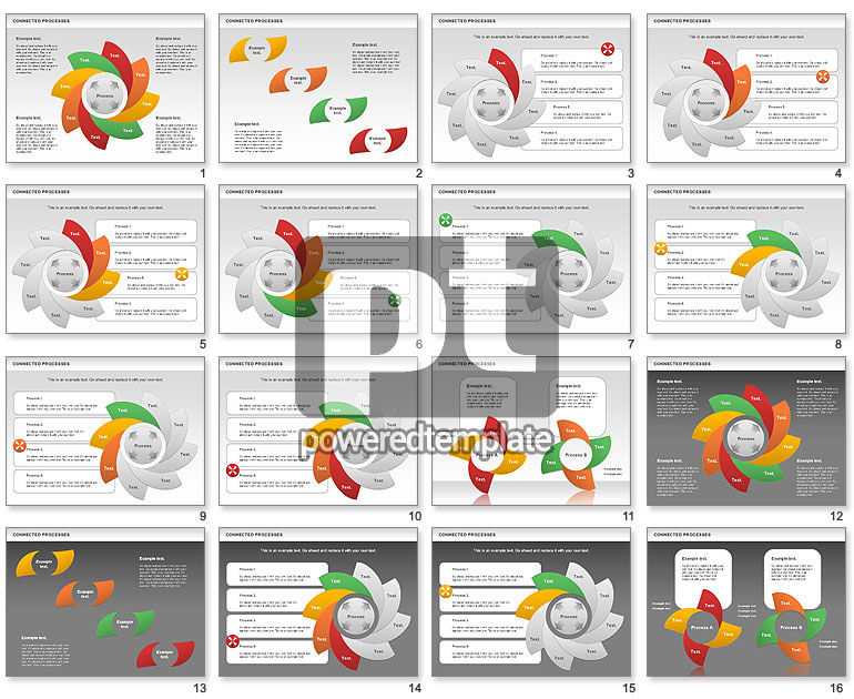 Connected Processes Shapes