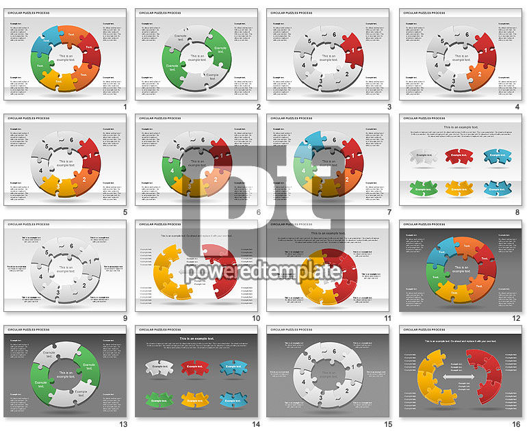 Doughnut puzzel grafiek