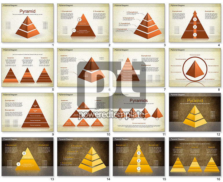 계층화 된 피라미드 다이어그램