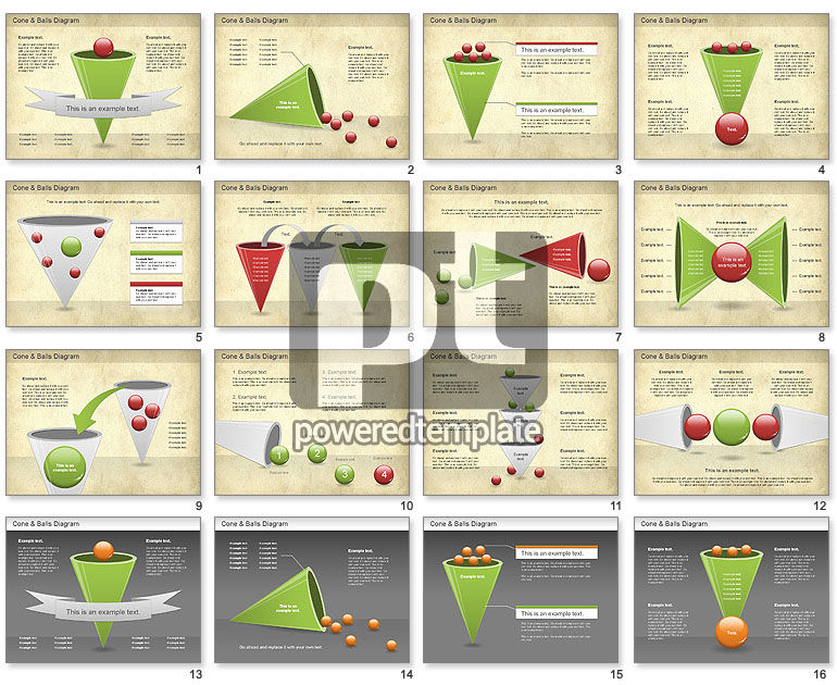 Kegel en ballen diagram