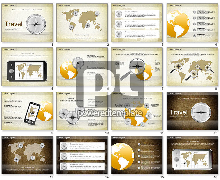 Diagrama del viaje del mundo