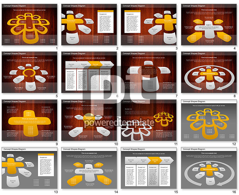 Concept diagrama de formas