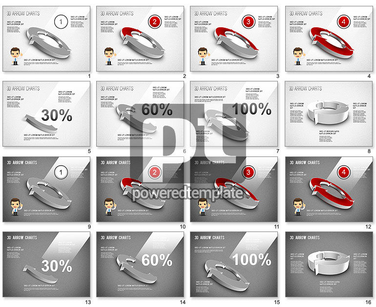 3d Donut Pfeil Diagramm