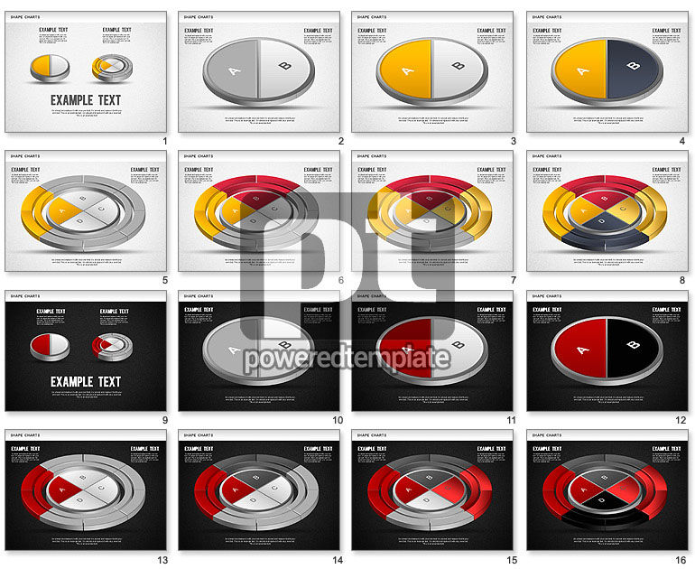 Graphique circulaire 3d Donut