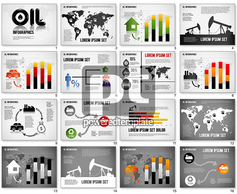 Infographie de pétrole