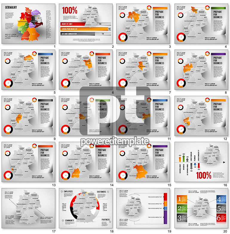 Diagramme de présentation en Allemagne