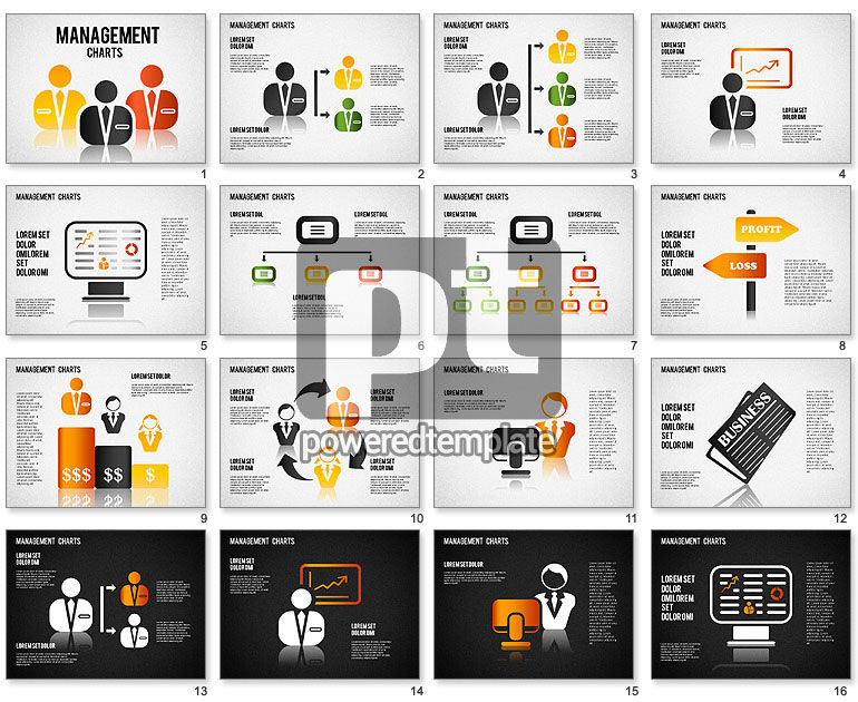 Management diagramas e ícones