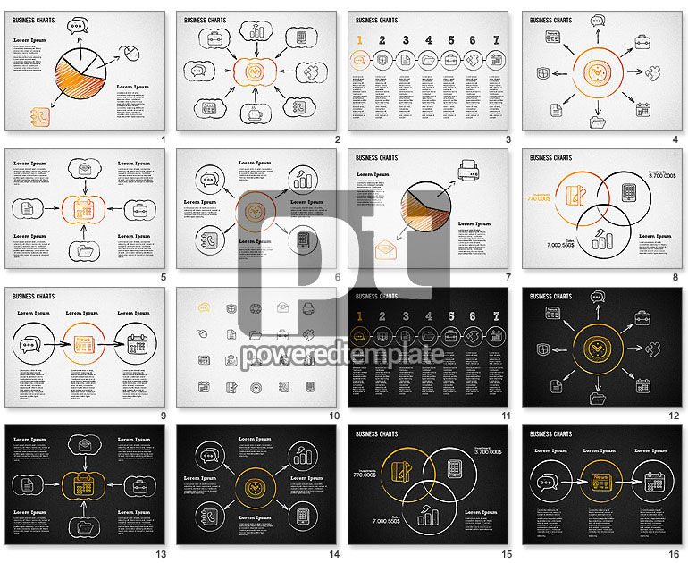 Graphiques de style de dessin d'esquisse