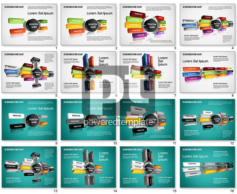 3d organisatorisches Diagramm