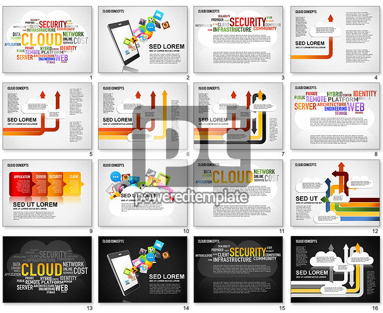 Word Cloud Diagram - Presentation Template for Google Slides and