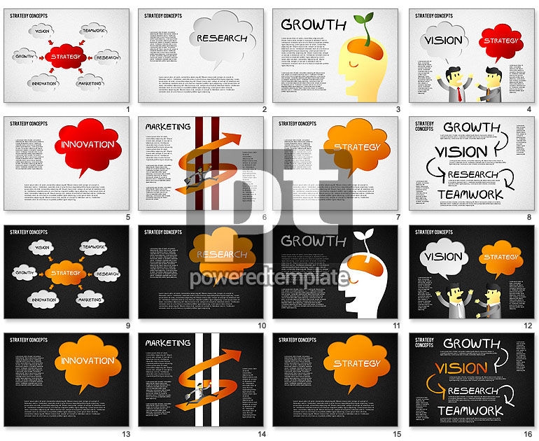 Strategy Concept Shapes