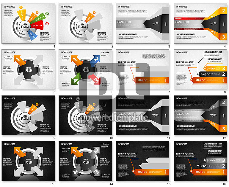 Ensemble d'infographies