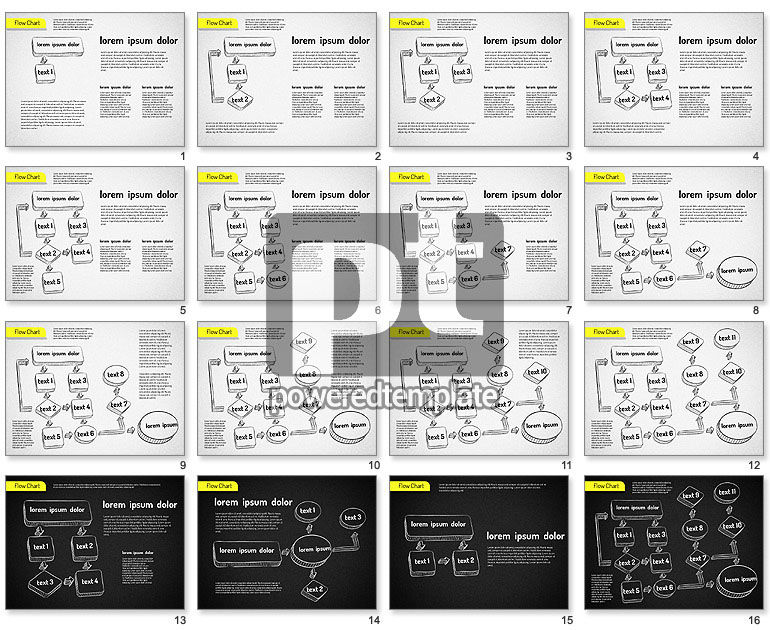 Diagrama de flujo dibujado a mano