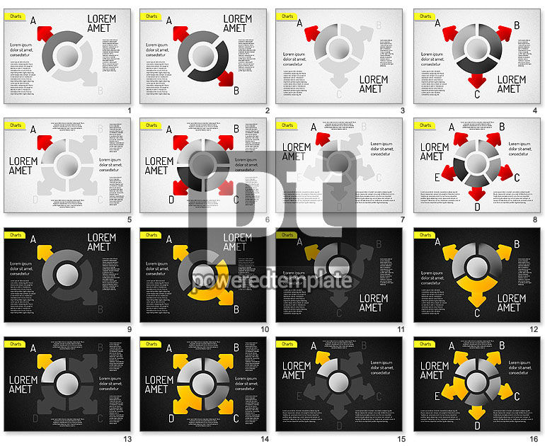 Nucleo con grafico frecce