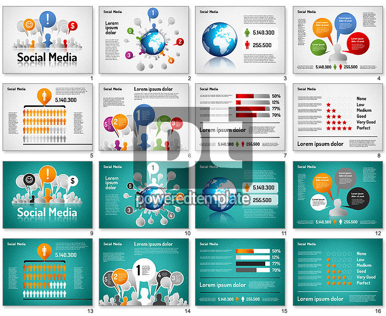 Infografía de medios sociales