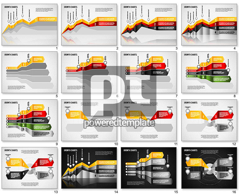 Grow grafici ad area concept