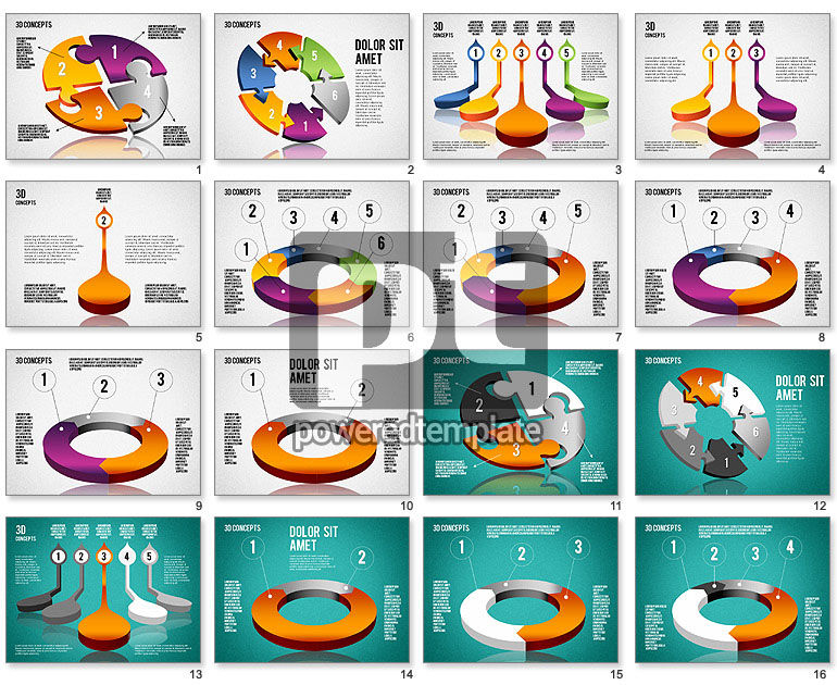 3D Concept Shapes and Diagrams