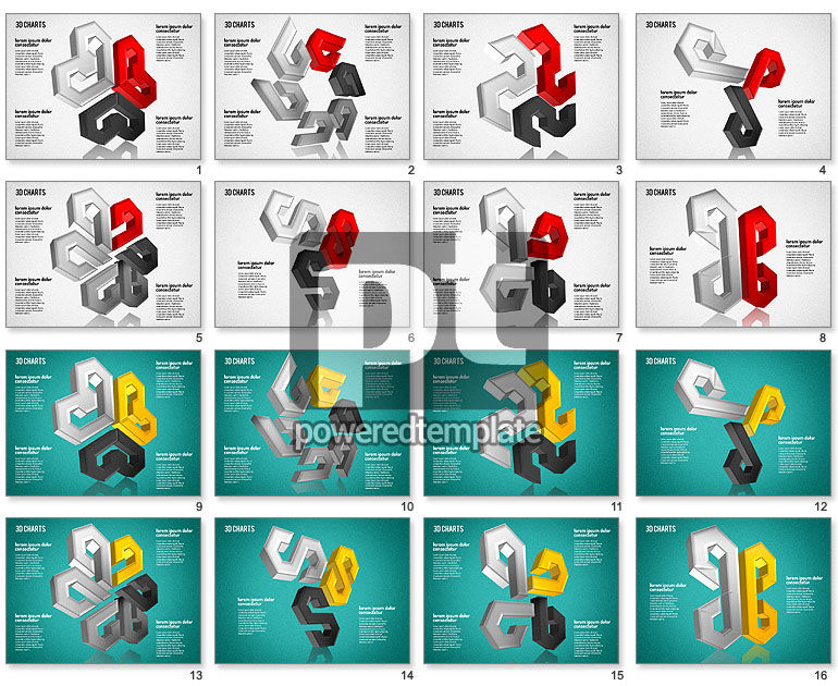 Formas padrão 3d grátis