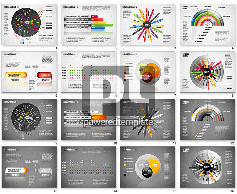 Creatieve zakelijke presentatie set