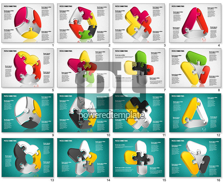 Formas de rompecabezas 3D