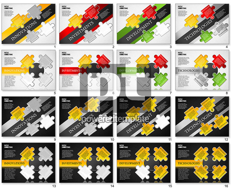 Schema di puzzle ad alta tecnologia