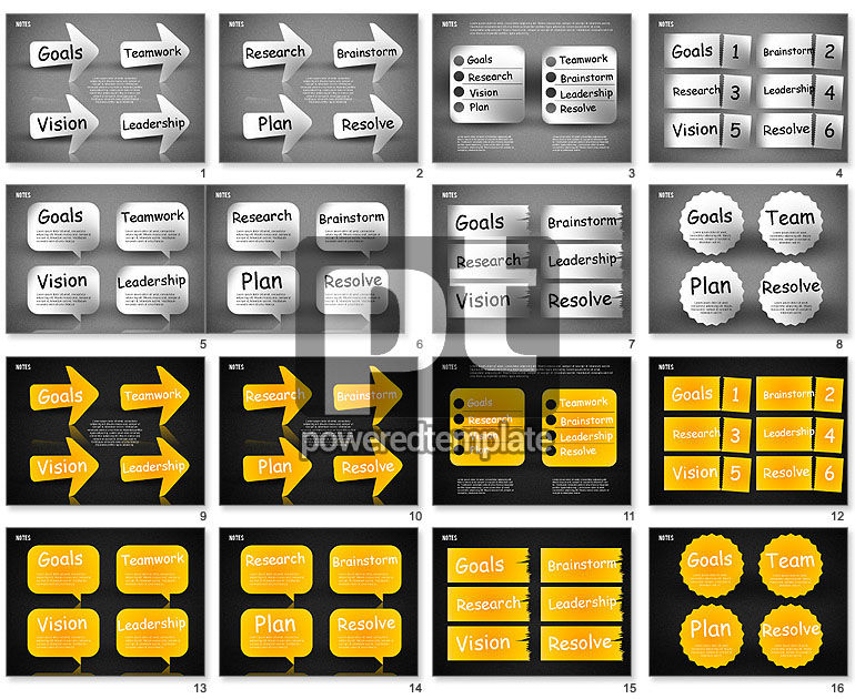 Post It Notes Charts