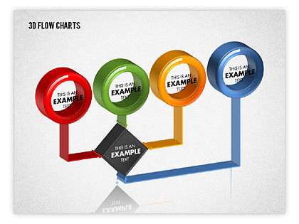 3D Flow Charts with Circles for PowerPoint Presentations, Download Now ...