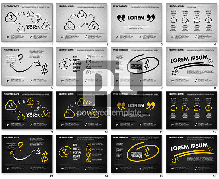 Hand Drawn Style Presentation Shapes