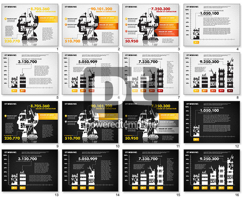 건설 infographics