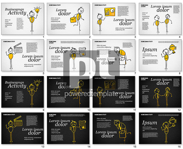 Businessman Activity Shapes