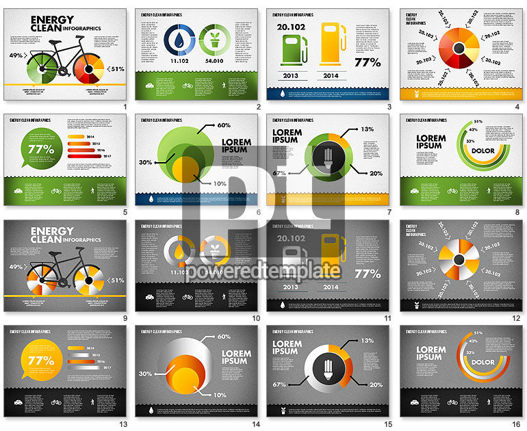 Infographie de l'énergie propre