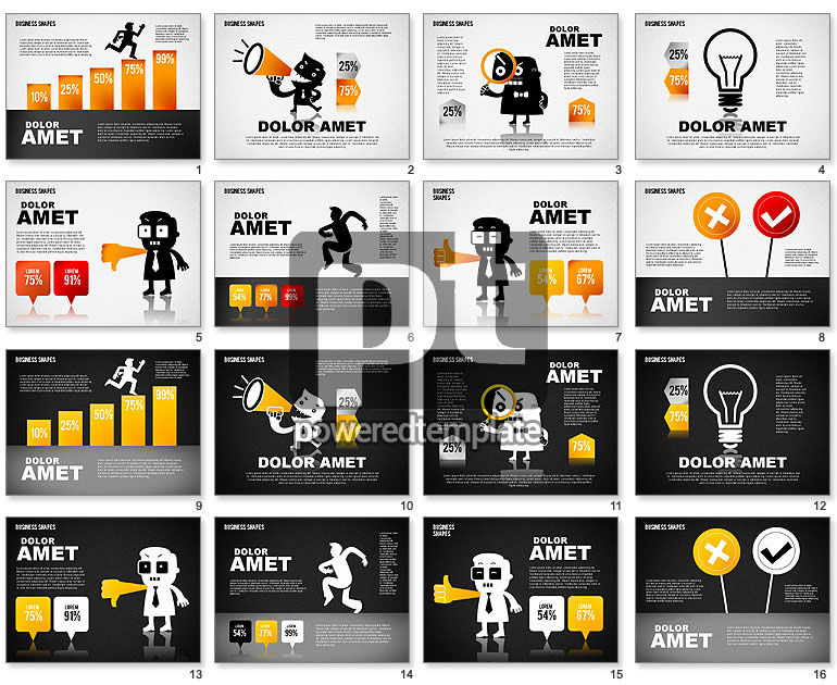 Funny Business Illustrations - Presentation Template for Google Slides ...