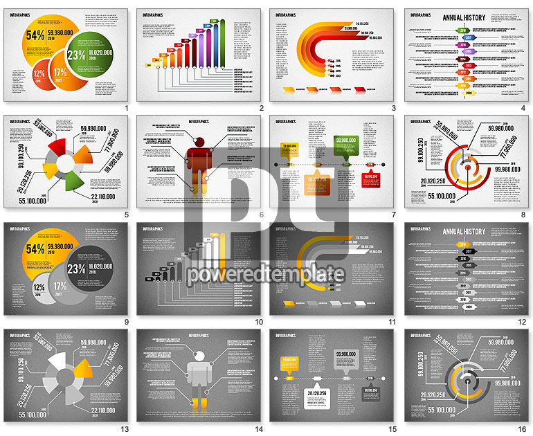 Infographic diagram set