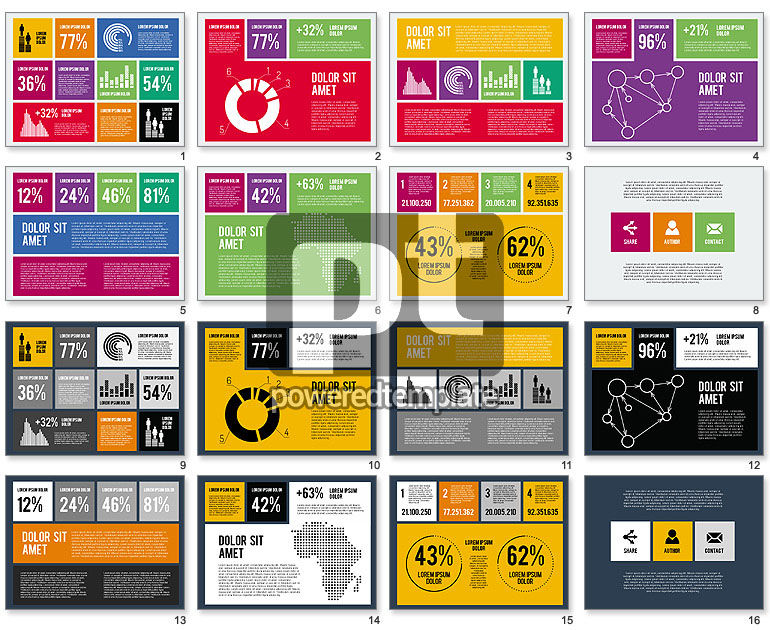  Apresentação em estilo de design plano