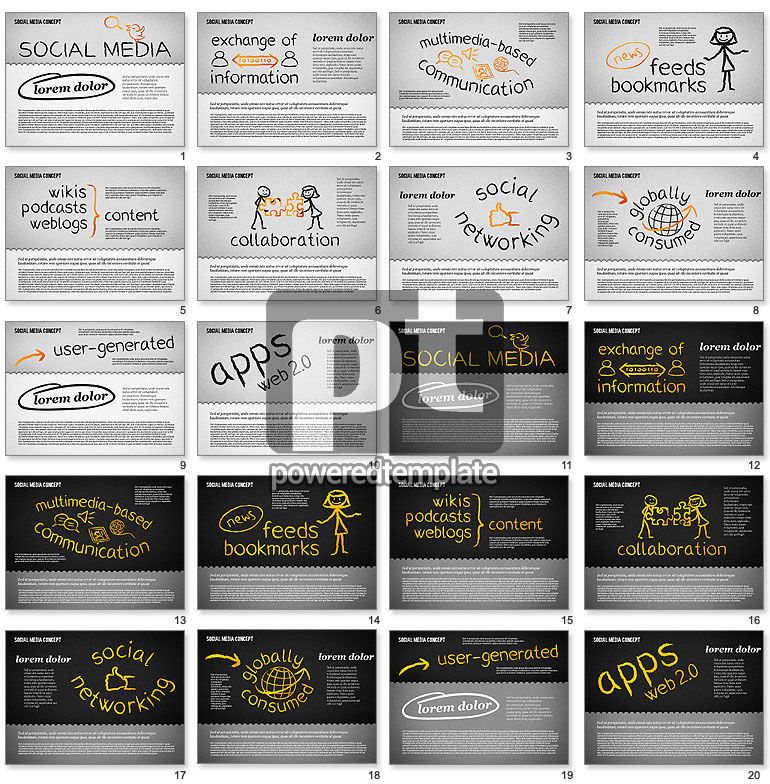 Social Media Presentation Concept