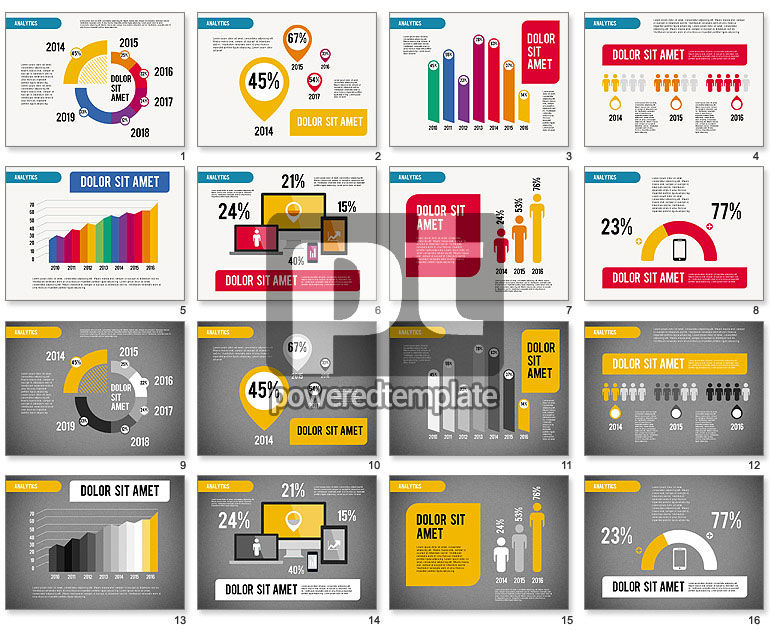 분석적 infographics 프레젠테이션