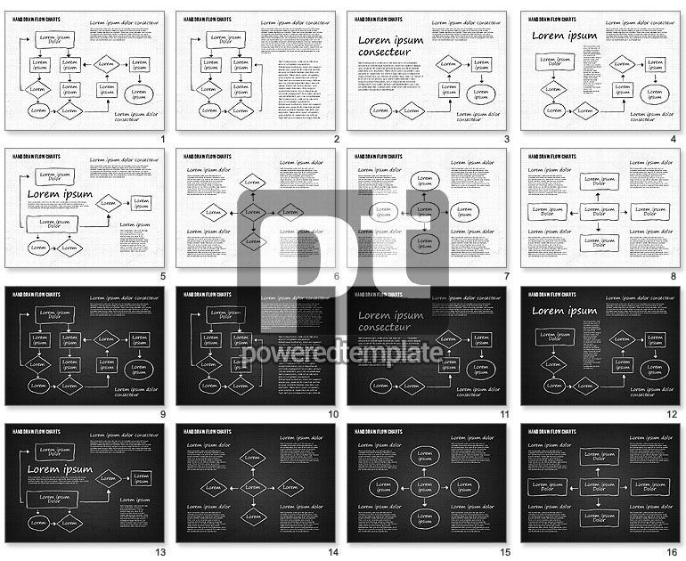 Handgezeichnete Flußdiagramme