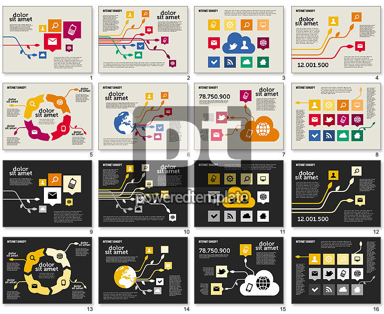 Diagram Jejaring Sosial Dalam Desain Datar