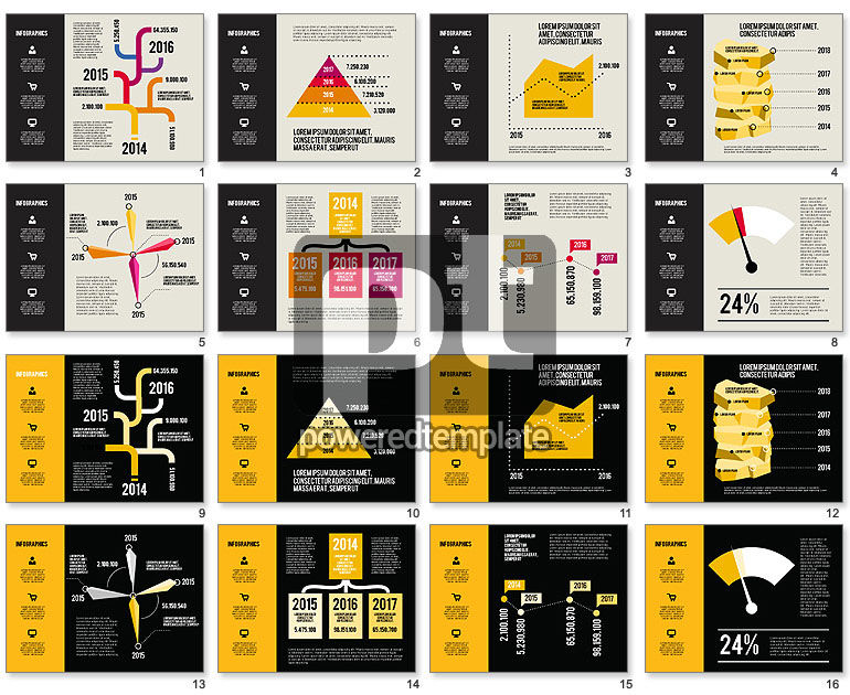 Tableaux d'infographies définis