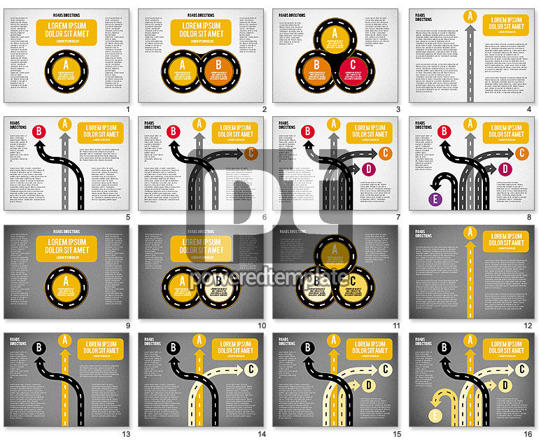 Formas de horquillas de carretera