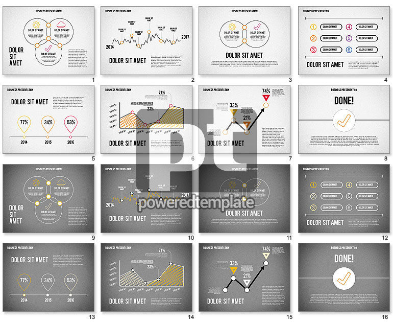 Business Presentation in Sketch Style