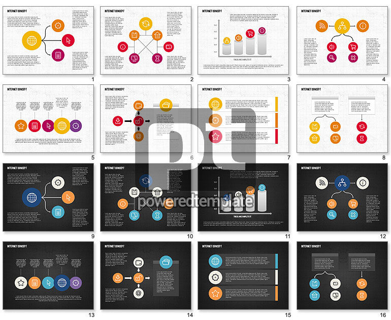 Concetto di Internet in design piatto