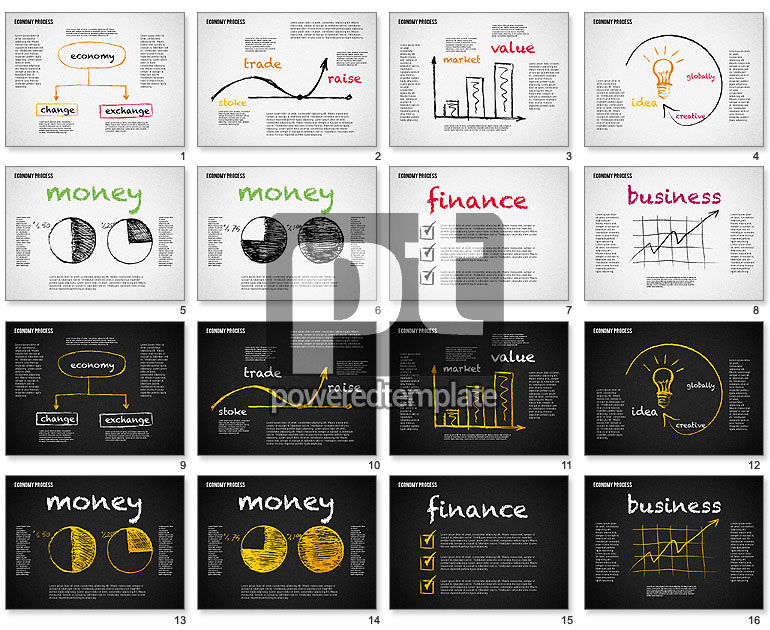 Economia presentazione concept