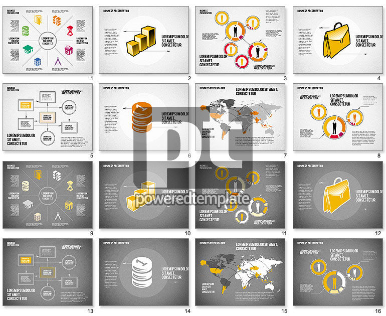 Presentation with Business Shapes