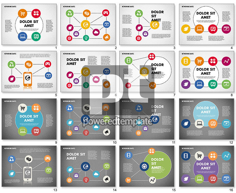 Mind map with icons