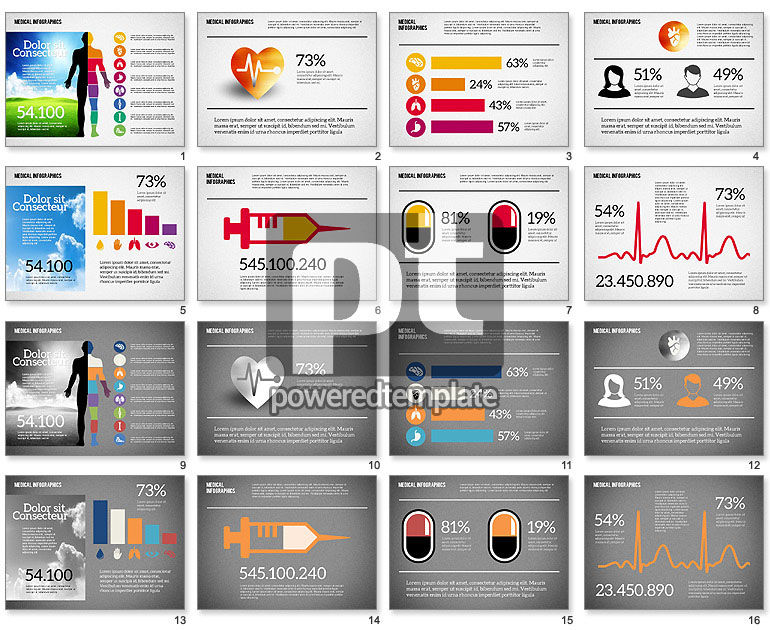 건강 관리 infographics
