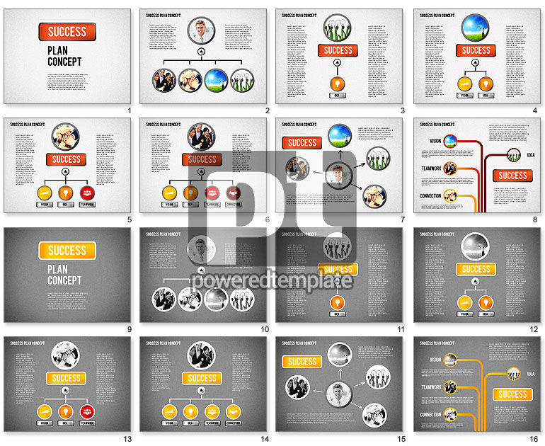 Concept de présentation de plan réussi