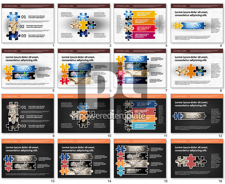 Presentatie met puzzelstukjes